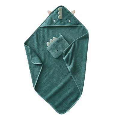 Cape de bain + gant DRAGON VERTBAUDET