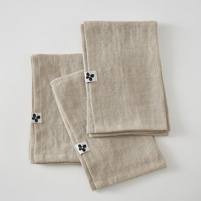 3 Serviettes de table en lin Soline EDEN