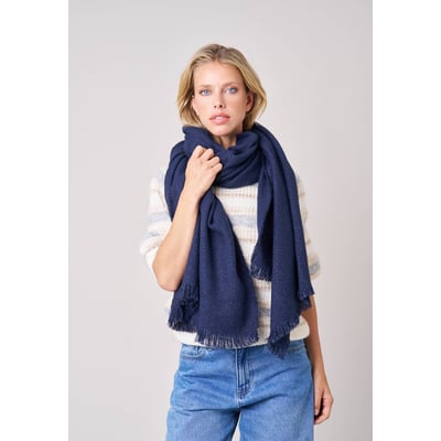 Écharpe femme chevron avec franges MORGANE DEELUXE