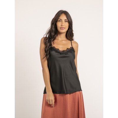 Caraco Satin Et Dentelle Fauzia DONA LISA