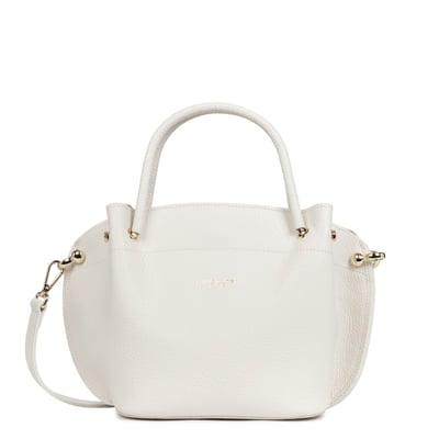 Sac à main en cuir grainé LOUISA FOULONNE DOUBLE LANCASTER
