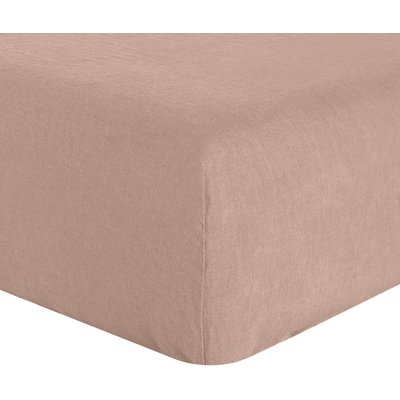Drap housse lin lavé bonnet 30 cm uni, Signature BATON ROUGE