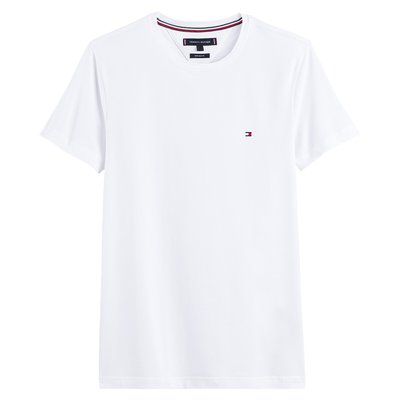 T-shirt slim stretch de gola redonda, Core TOMMY HILFIGER