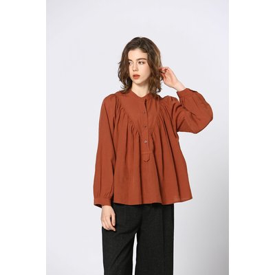 Blouse boutonnée col mao SEE U SOON