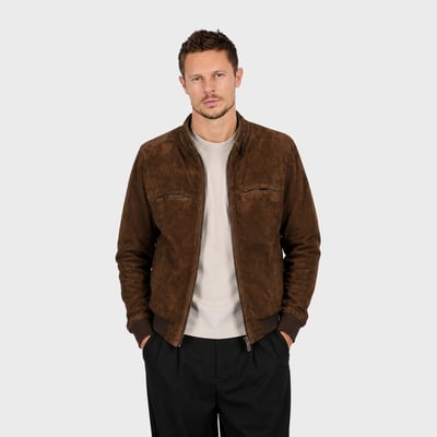 Veste réversible en cuir DYLAN OAKWOOD