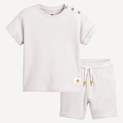 Conjunto de camiseta de manga corta y short LA REDOUTE COLLECTIONS