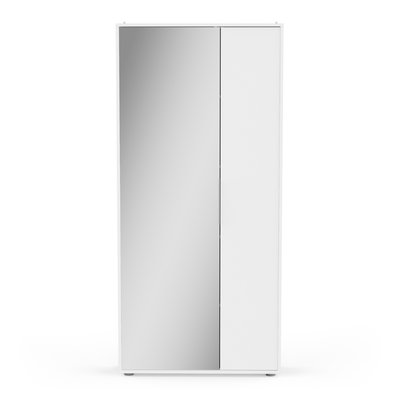 Armoire à chaussures 2 portes et 1 miroir L82,8 cm - EBONY CALICOSY