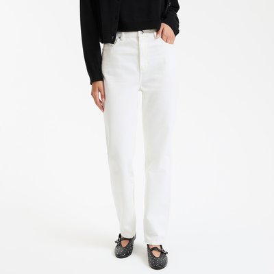 Regular Straight Jeans with High Waist LA REDOUTE COLLECTIONS