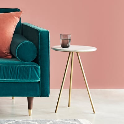 Pearl White Marble Side Table SWOON