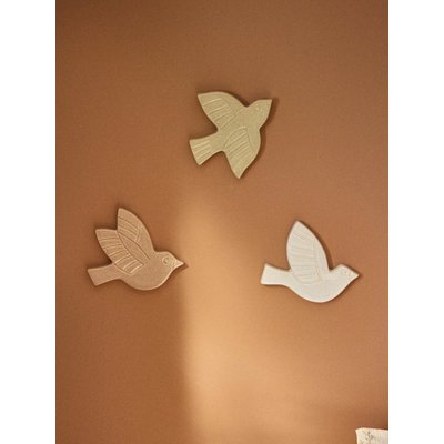 Oiseau céramique par lot de 3 CYRILLUS