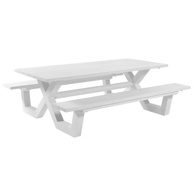 Table de pique-nique Bonucci blanche GESCOVA
