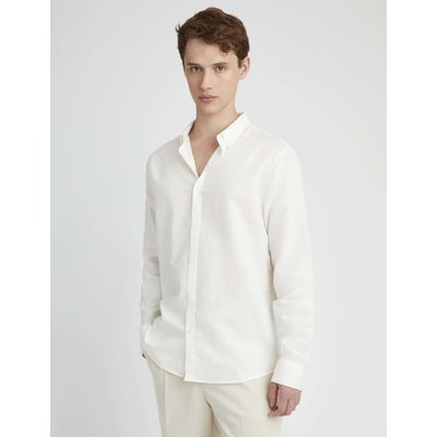 Chemise coton lin unie BZB