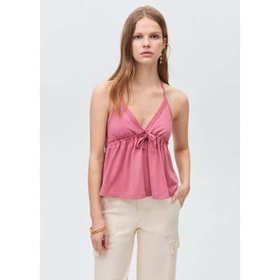 Top froncé nœud MANGO TEEN
