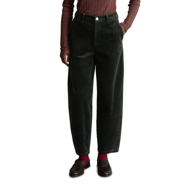 Pantalon en velours côtelé modèle Airin, coupe  barrel leg en coton bio extensible MARC O’POLO DENIM