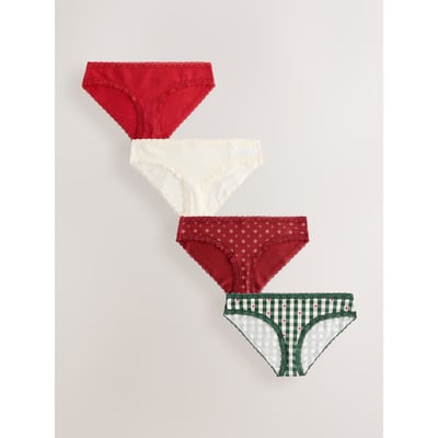 Culotte en dentelle et coton, lot de 4 NEXT