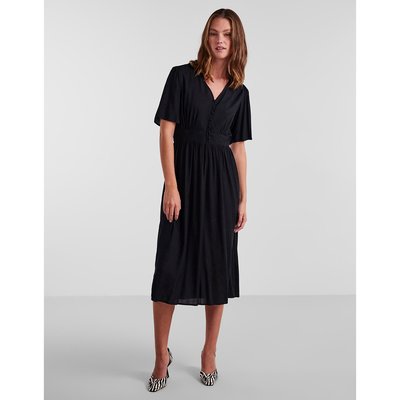 Buttoned Midi Dress PIECES