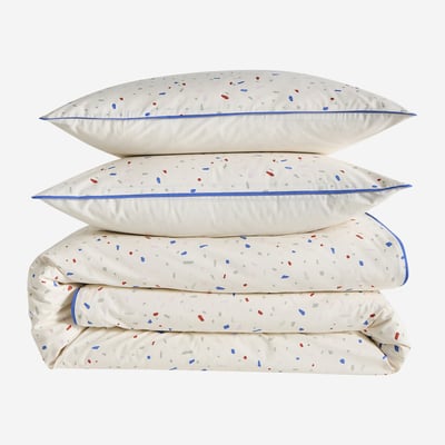 Parure de lit en percale de coton bio ARLETTE HABITAT