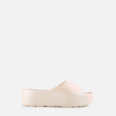 Mules à plateforme brillantes vegan ELODIE LEMON JELLY