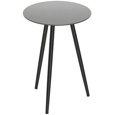 Table d'appoint de terrasse Acier Noir OUTSUNNY