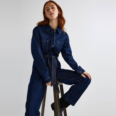 Combinaison jean brut femme outlet