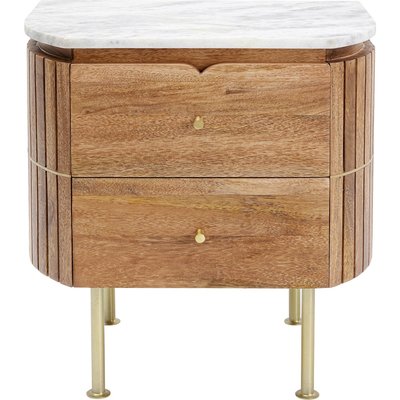 Chevet en manguier et marbre, GRACE KARE DESIGN