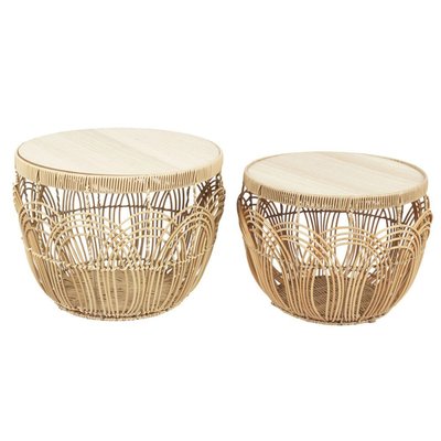 Ensemble de 2 tables gigognes Java DECORATIE