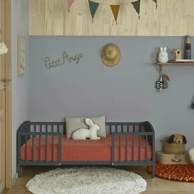 Lit enfant avec barrières Bois massif  PEYO AKITEN RETAIL