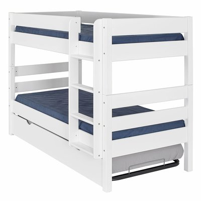 Pack lit superpose gigogne avec 2 matelas Bois massif  NUBIE AKITEN RETAIL