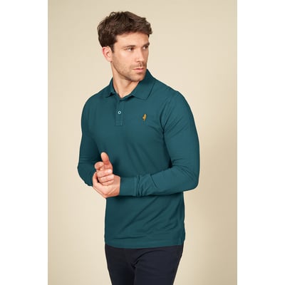 Polo uni manches longues MCS