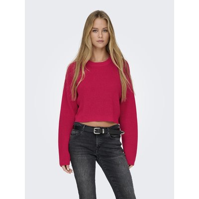 Pull cropped en fine maille ONLY