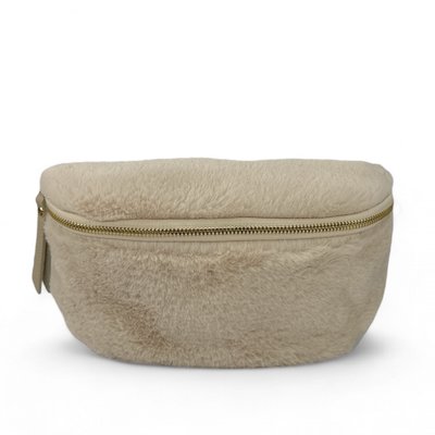 Sac banane en cuir et poils synthétiques LOU KITTY OH MY BAG
