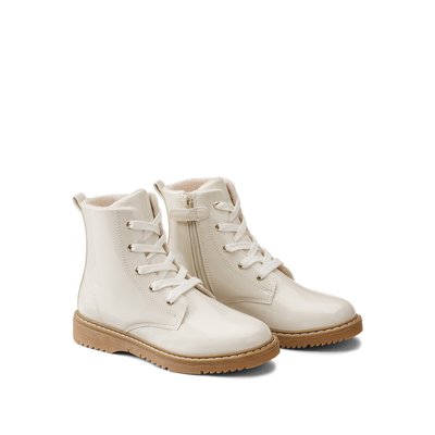 Boots in Lackoptik, Reissverschluss und Schnürung LA REDOUTE COLLECTIONS