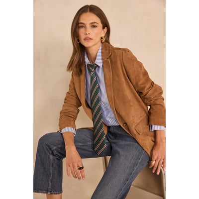 Blazer en cuir suede NELIA Maison 123