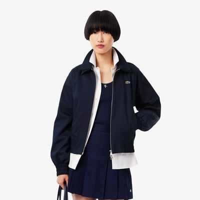 Veste gabardine stretch double col LACOSTE