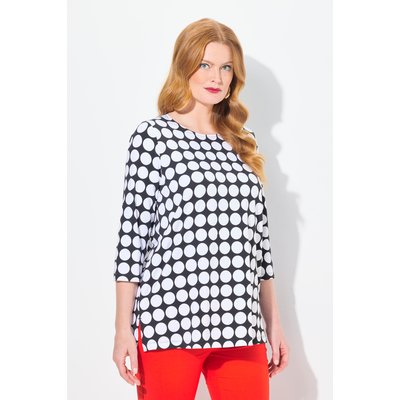 T-shirt en coton Pima, imprimé gros pois ULLA POPKEN