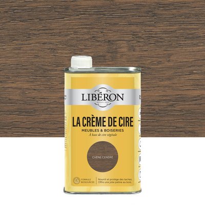 Bois intérieur La Crème de cire meuble Satin ,Les teintes bois foncé LIBERON