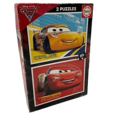 Puzzle 2 x 20 pièces Cars 3 - Bon état EDUCA