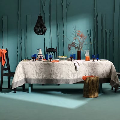 Nappe pur coton enduit MILLE PRUNUS GARNIER THIEBAUT