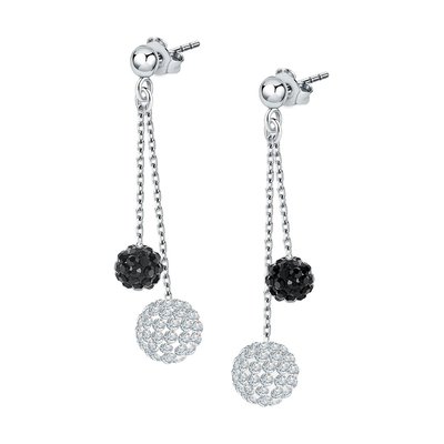 Boucles d'oreilles en argent 925 et cristal CLEOR