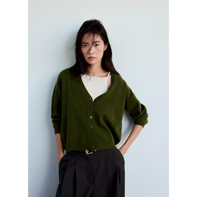 Cardigan col V boutons MANGO