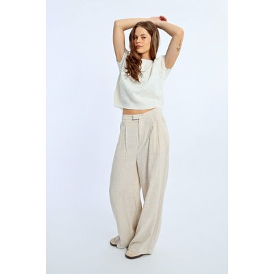 Pantalon en lin à pinces LILI SIDONIO
