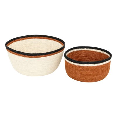 Ensemble de 2 paniers en jute AUTOMNE ATMOSPHERA