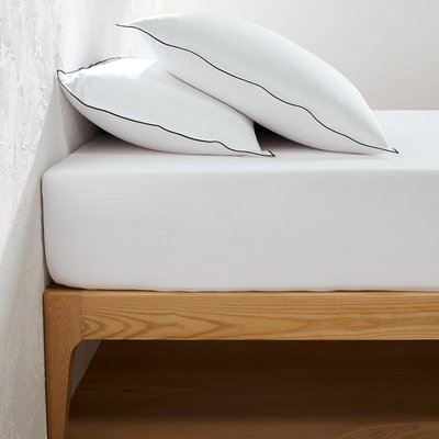 Drap-housse satin de coton lavé, Victor uni LA REDOUTE INTERIEURS