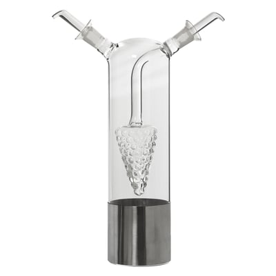 Huilier vinaigrier 2-en-1 transparent base inox - 700/1000ml WADIGA
