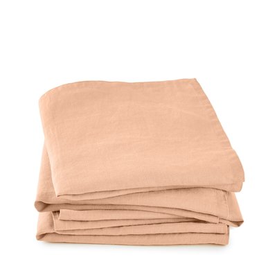 Lote de 4 servilletas de lino lavado Victorine LA REDOUTE INTERIEURS