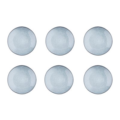 Lot de 6 assiettes à dessert en grès, CLOUD BJORN