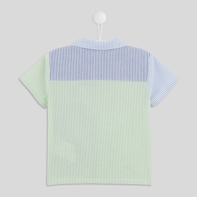 Chemise manches courtes rayée BOUT'CHOU