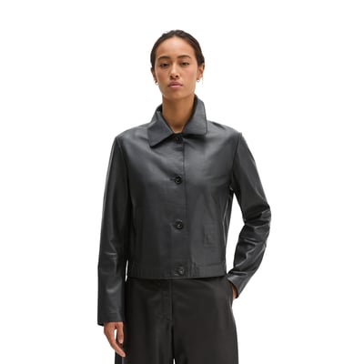 Veste en cuir ajustée en cuir nappa d'agneau souple MARC O'POLO