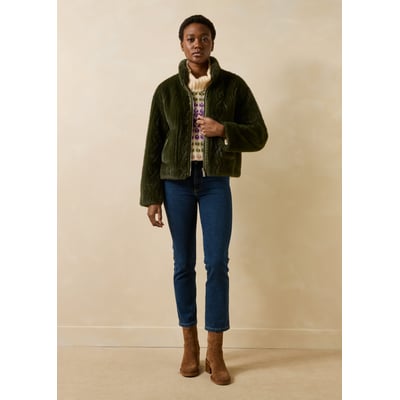 Blouson court réversible col montant LA FEE MARABOUTEE