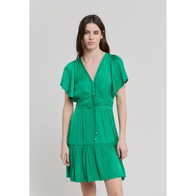 Kurzärmeliges Kleid, A-Linie IKKS